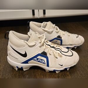 Nike White and Blue Athletic Shoes